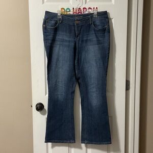 Maurices Dark Blue Boot Cut Jeans